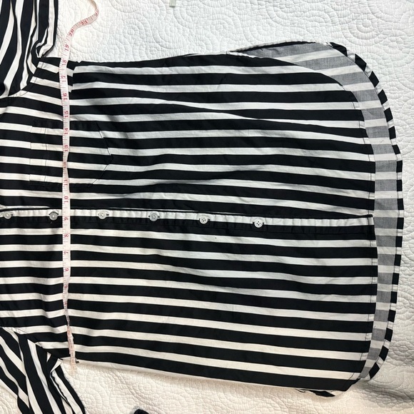 The Shirt by Rochelle Behrens Black and White Casual Button Down - Picture 8 of 10